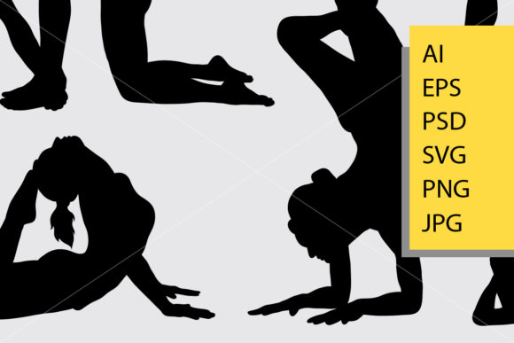 Download Yoga Silhouette Graphic By Cove703 Creative Fabrica SVG Cut Files