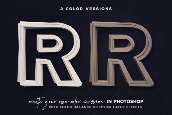 Download Paper Cut 3d Lettering Graphic By Jumbodesign Creative Fabrica PSD Mockup Templates