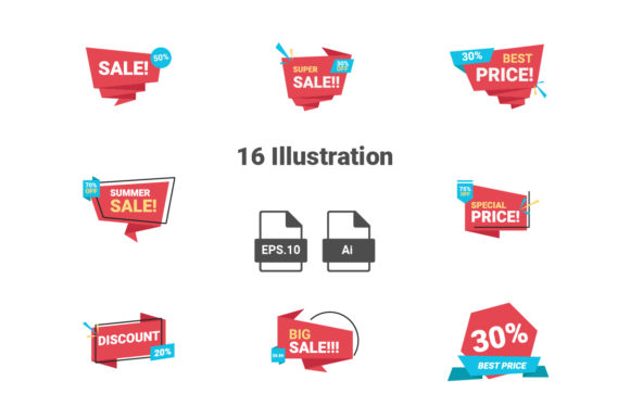 Download Badge Discount Flat Icon Illustration Graphic By Assagav1234 Creative Fabrica SVG Cut Files