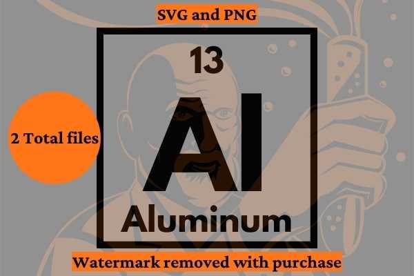 Periodic Table Symbol Al Aluminum Graphic By Bliss Creative Fabrica
